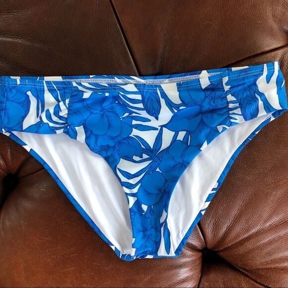Athena Waimea Bay Blue Shirred Hipster Bottom NEW - Picture 3 of 7